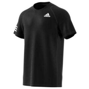 Adidas Badminton Club 3 Stripes Short Sleeve T-shirt Negro M Hombre