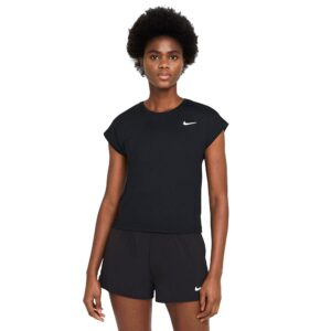 Nike Court Dri Fit Victory Short Sleeve T-shirt Negro S / Regular Mujer