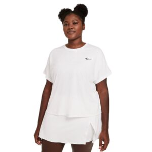 Nike Court Dri Fit Victory Short Sleeve T-shirt Blanco XL / Regular Mujer