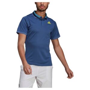 Adidas Tennis Freelift Primeblue Heat Ready Short Sleeve Polo Azul S Hombre