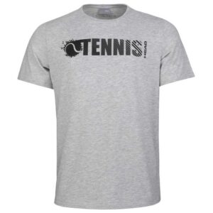 Head Racket Font Short Sleeve T-shirt Gris XL Hombre