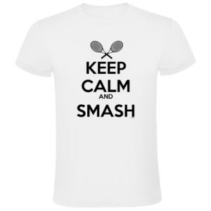 Kruskis Keep Calm And Smash Short Sleeve T-shirt Blanco M Hombre
