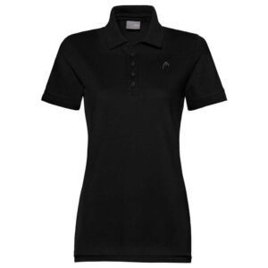 Head Racket Short Sleeve Polo Negro XL Mujer