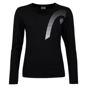 Head Racket Club 21 Linda Long Sleeve T-shirt Negro L Mujer