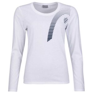 Head Racket Club 21 Linda Long Sleeve T-shirt Blanco S Mujer