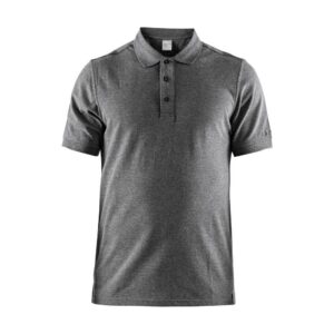 Craft Casual Piqué Short Sleeve Polo Gris M Hombre