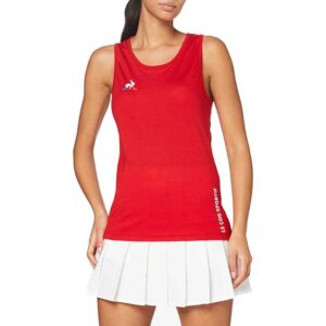 Le Coq Sportif Tennis Nº4 Sleeveless T-shirt Rojo L Mujer