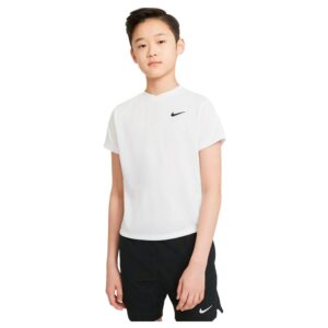 Nike Court Dri Fit Victory Short Sleeve T-shirt Blanco 10-12 Years Niño