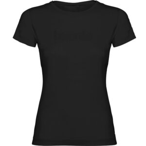 Kruskis Word Tennis Short Sleeve T-shirt Negro L Mujer
