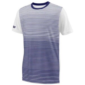 Wilson Team Striped Crew Short Sleeve T-shirt Azul 6 Years Niño