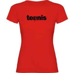 Kruskis Word Tennis Short Sleeve T-shirt Rojo 2XL Mujer