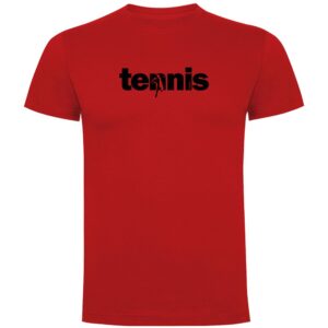 Kruskis Word Tennis Short Sleeve T-shirt Rojo 3XL Hombre
