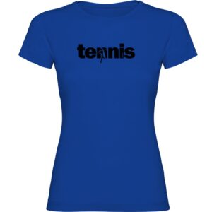 Kruskis Word Tennis Short Sleeve T-shirt Azul M Mujer