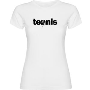 Kruskis Word Tennis Short Sleeve T-shirt Blanco M Mujer