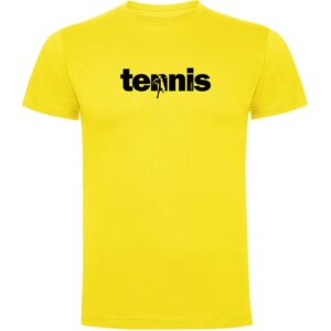 Kruskis Word Tennis Short Sleeve T-shirt Amarillo L Hombre