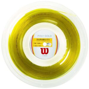 Wilson Poly Gold 200 M Tennis Reel String Dorado 1.30 mm