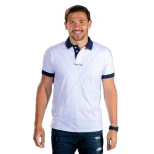 Drop Shot Doma Short Sleeve Polo Blanco XL Hombre