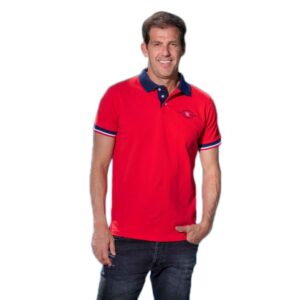 Drop Shot Fuster Short Sleeve Polo Rojo 2XL Hombre