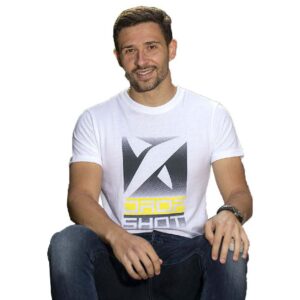 Drop Shot Training Campa Short Sleeve T-shirt Blanco XS Hombre
