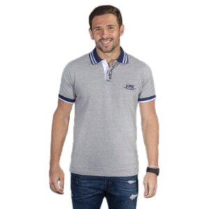 Drop Shot Yanick Short Sleeve Polo Gris 2XL Hombre