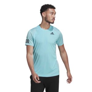 Adidas Badminton Club 3 Stripes Short Sleeve T-shirt Gris S Hombre