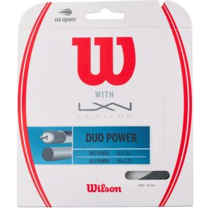 Wilson Duo Power Nxt+alu 12.2 M Tennis Single String Plateado 1.25 mm