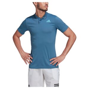 Adidas Freelift Short Sleeve Polo Azul S Hombre