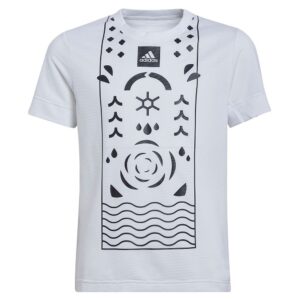 Adidas Q2 Short Sleeve T-shirt Blanco 9-10 Years Niño