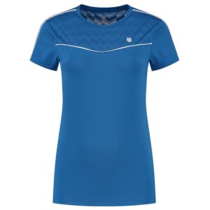K-swiss Hypercourt Mesh Short Sleeve T-shirt Azul XL Mujer