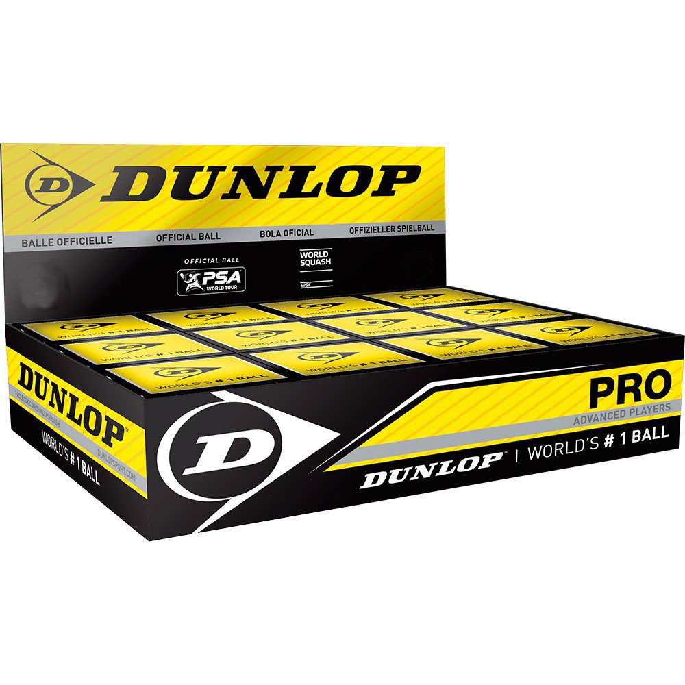 Dunlop Pro Ball 12 Units Amarillo,Blanco 12 Balls