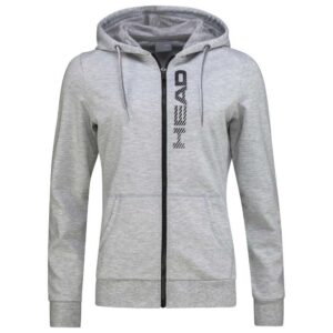Head Racket Club Greta Full Zip Sweatshirt Gris M Mujer