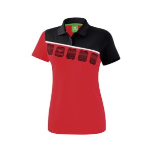 Erima 5-c Polo Shirt Rojo 42 Mujer