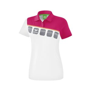 Erima 5-c Polo Shirt Blanco 40 Mujer