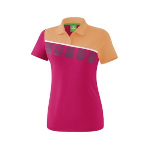 Erima 5-c Polo Shirt Rosa 36 Mujer