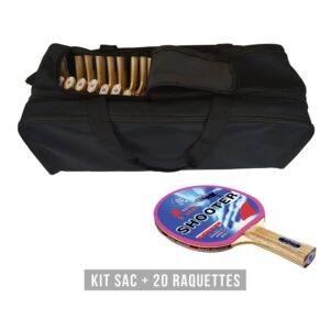 Sporti France Racket Kit (bag + 20 Rackets) Shooter Negro