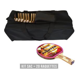 Sporti France Racket Kit (bag + 20 Rackets) Fighter Negro