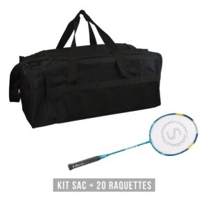 Sporti France Racquet Kit (bag + 20 Racquets) Discovery 66 Negro