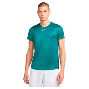 Nike Court Dri Fit Advantage Printed Short Sleeve T-shirt Verde XL Hombre