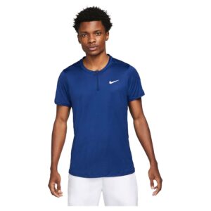 Nike Court Dri Fit Advantage Short Sleeve Polo Azul M Hombre