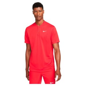 Nike Court Dri Fit Blade Solid Short Sleeve Polo Rojo S Hombre