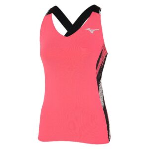Mizuno Printed Sleeveless T-shirt Rosa S Mujer