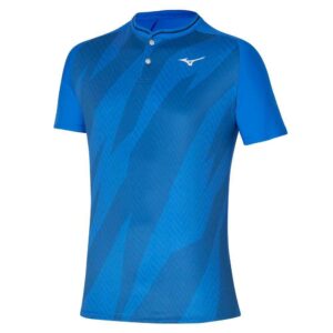 Mizuno Shadow Short Sleeve Polo Azul S Hombre