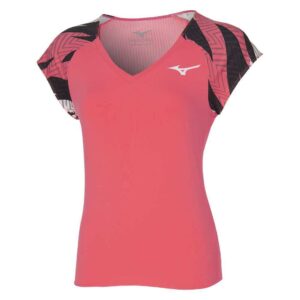 Mizuno 62ga2202 Short Sleeve T-shirt Rosa L Mujer