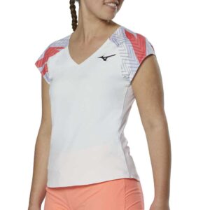 Mizuno 62ga2202 Short Sleeve T-shirt Blanco S Mujer