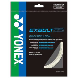 Yonex Exbolt 200 M Badminton Reel String Blanco 0.63 mm