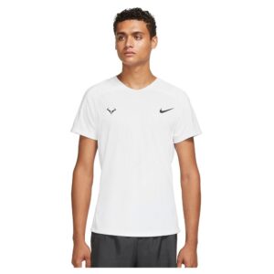 Nike Court Dri Fit Advantage Rafa Short Sleeve T-shirt Blanco M Hombre