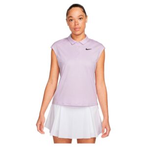 Nike Court Victory Short Sleeve Polo Rosa M Mujer