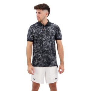 Nike The Dri Fit Printed Slim Ln Short Sleeve Polo Gris M Hombre