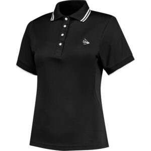 Dunlop Club Short Sleeve Polo Negro XL Mujer