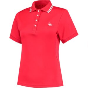 Dunlop Club Short Sleeve Polo Rojo M Mujer